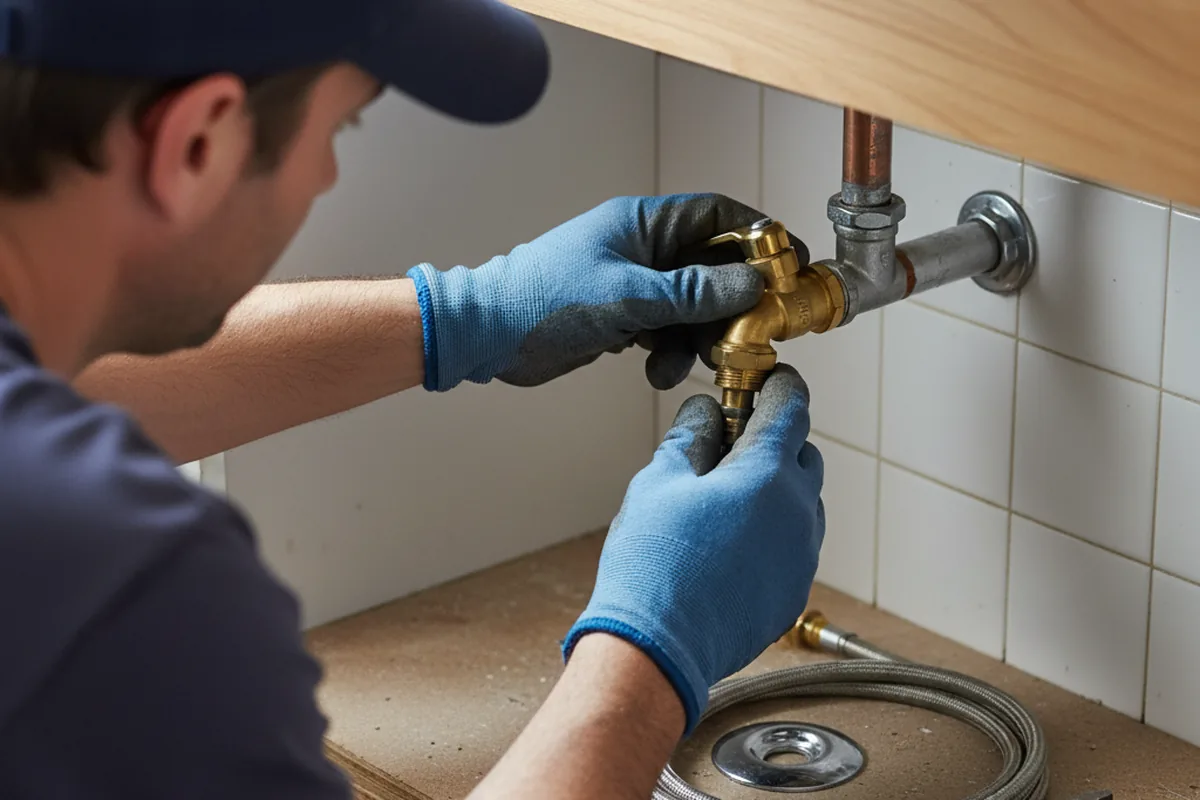 Shutoff valve and fitting work during Faucet and Fixture Repair in Dundas